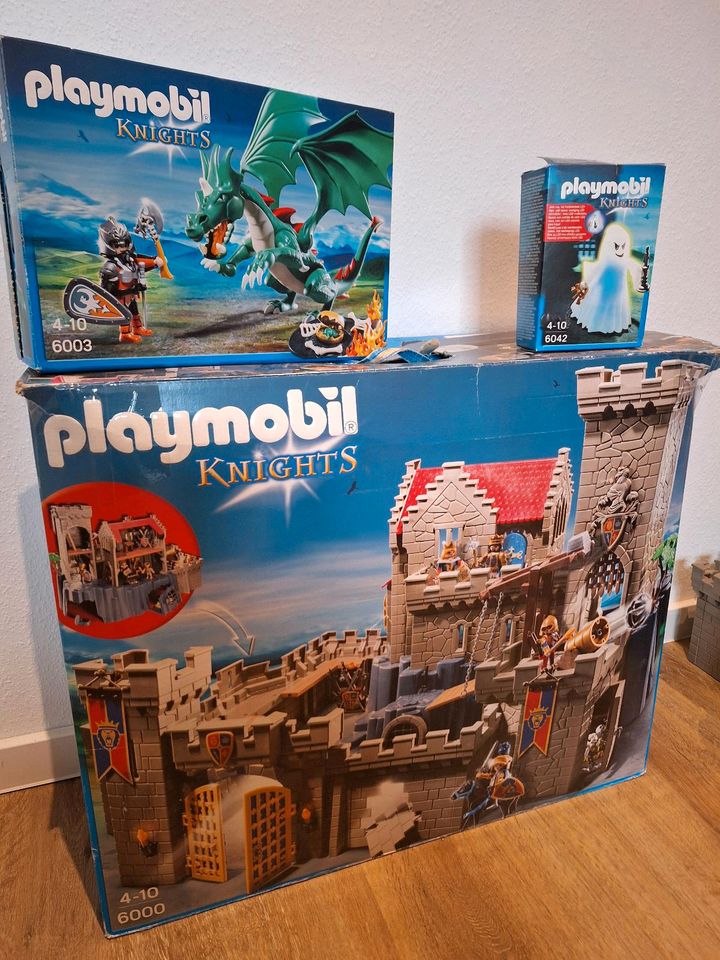 Playmobil Ritterburg 6000 Set mit 6003 Burgdrache , 6042 Gespenst in Binnen