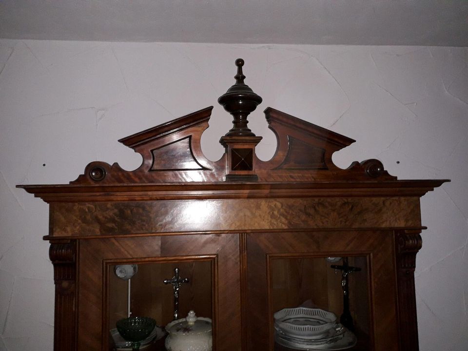 Gründerzeit Historismus Vitrine Bücherschrank ca 1880 antik in Stadtsteinach