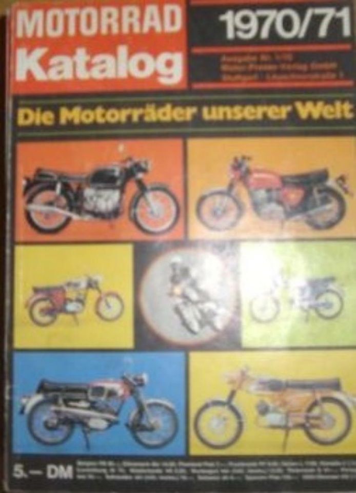 SUCHE : Motorrad Kataloge 1970/71 (Nr. 1) Motorradkatalog in Delbrück