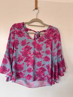 Blumenbluse Bluse von NA-KD – Pink/Blau – Größe 34 West - Griesheim Vorschau