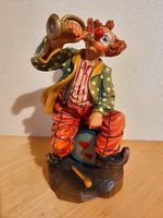 Holzfigur, Holzschnitzerei "Clown mit Trompete" ca. 23cm Bayern - Miltach Vorschau