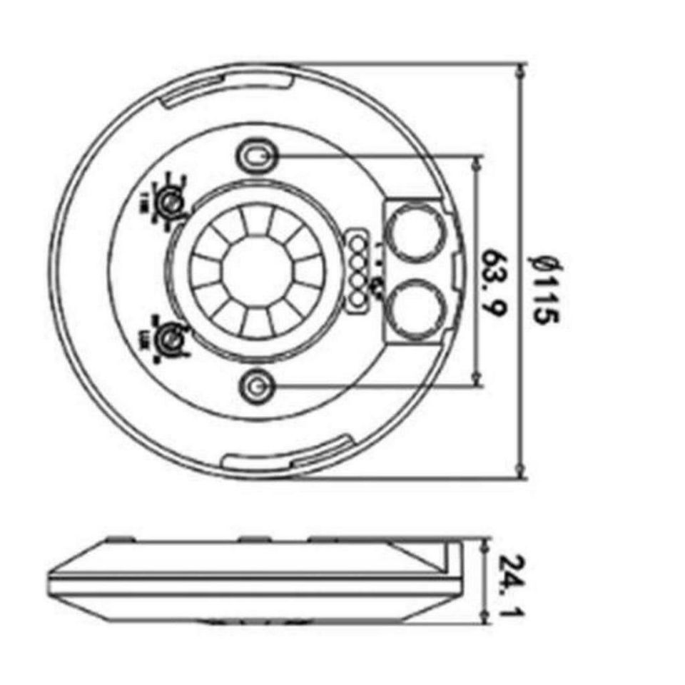 Bewegungsmelder Sensor Aufputz Unterputz Wand Decke 180° / 360° in Essen