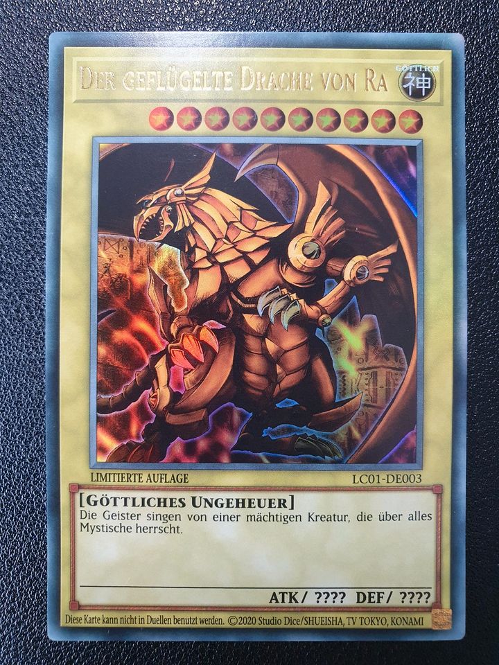 Götterkarten Slifer Obelisk Ra Ultra Rare Holo NM Yugioh Sammlung in Großenkneten