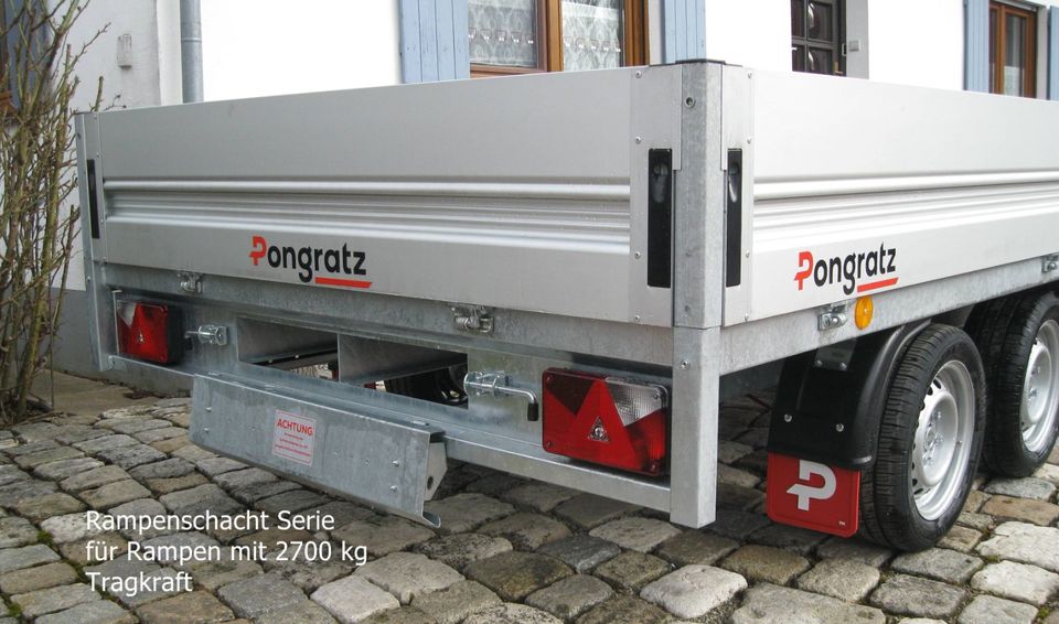 Pkw-Anhänger Hochlader Pritsche Pongratz PHL 3100 2,6 t in Schwenningen