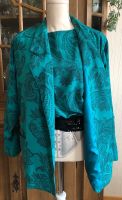 Vintage Set Jacke Top Bluse Paisley 80s 80er Pailletten Türkis Nordrhein-Westfalen - Hilden Vorschau