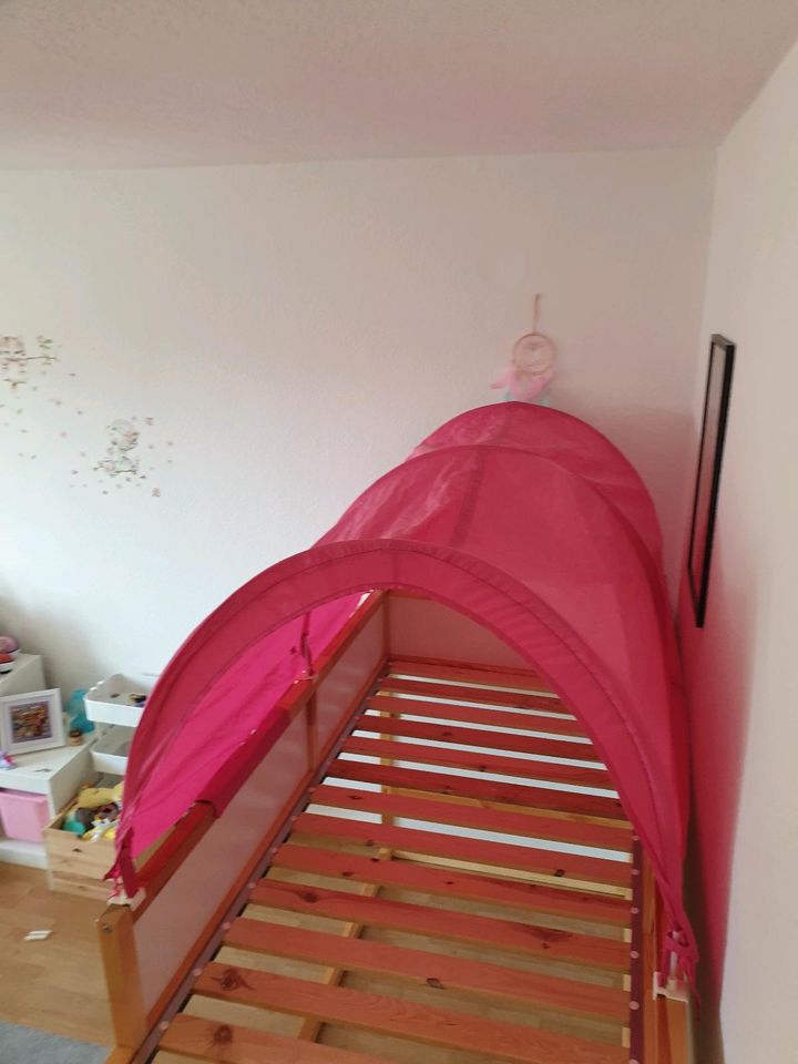 Kinderbett Ikea 90x200 mit Zubehör in Bingen