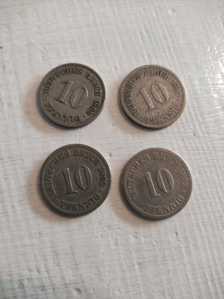 Reichsmark 10 Pfennige 1890-1899 in Flensburg