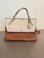 GUESS große Handtasche braun Creme Gold Frankfurt am Main - Innenstadt Vorschau