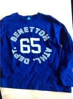 ❤️❤️❤️ langarm Shirt Gr. 122 Benetton blau wie Neu Bayern - Feldkirchen-Westerham Vorschau