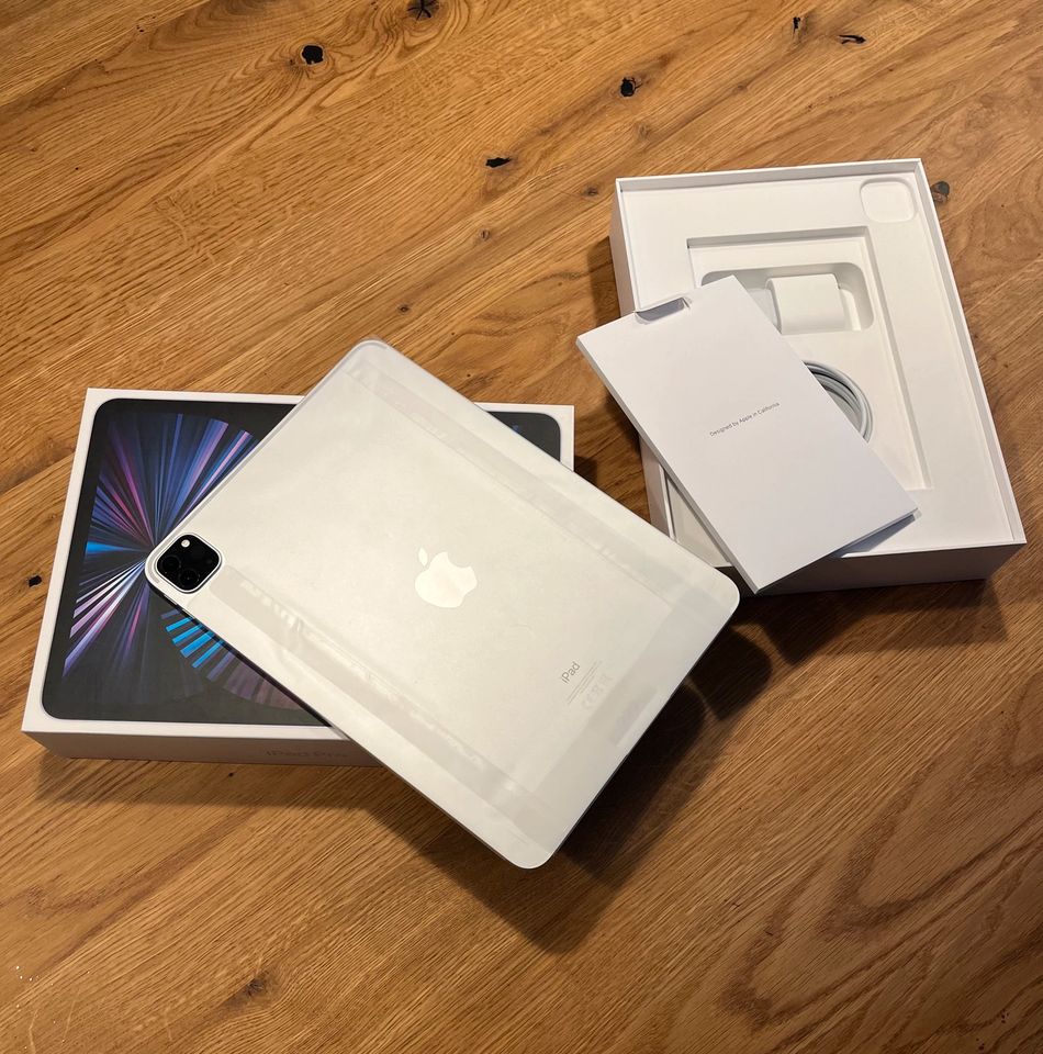 Apple iPad Pro 11“ 3. Gen. M1 Wifi 2TB silber neuwertig in Höhenkirchen-Siegertsbrunn