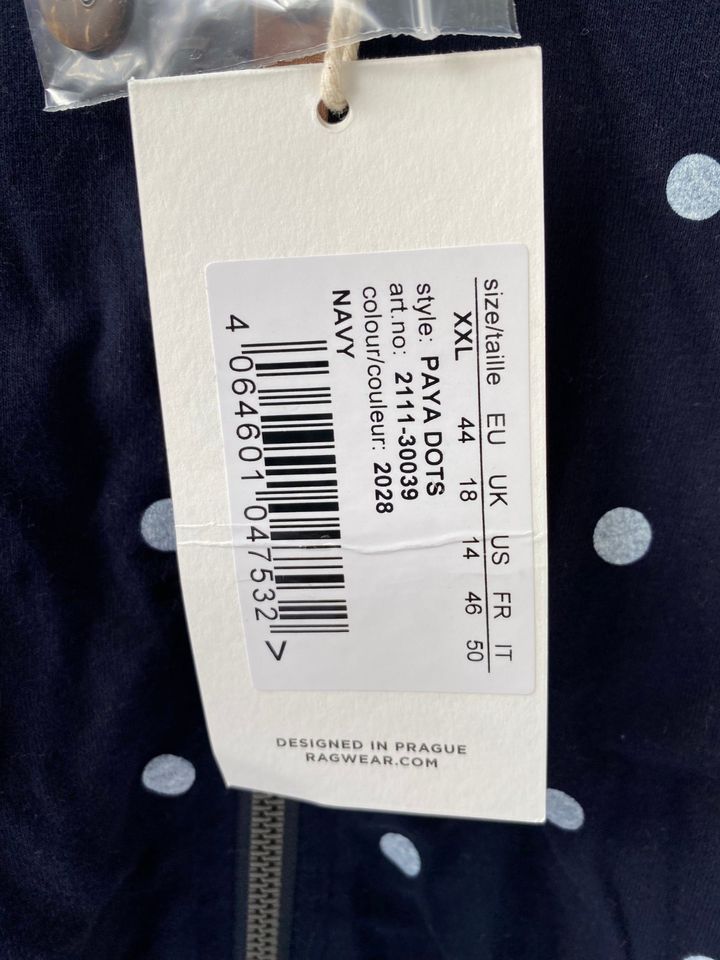 Sweatjacke Ragwear 'Paya Dots' Navy Größe: XLL/44 in Sindelfingen