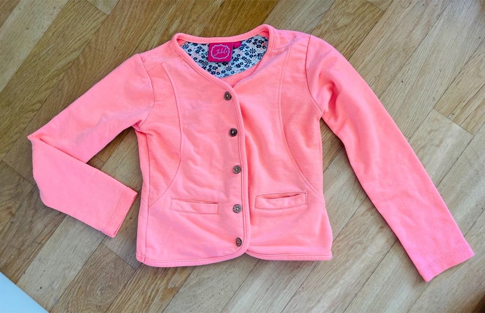 JUBEL JACKE SWEATJACKE PINK-ORANGE 116 in Dresden