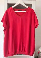 Tchibo Bluse rot 44/46 mit Glitzerbündchen - Neu Berlin - Biesdorf Vorschau