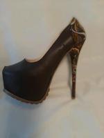 Highheels extrem Gr. 40 Braun Leder Bayern - Roth Vorschau