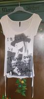 Tshirt/Longshirt* Gr.L* weiß mit Aufdruck Thüringen - Friedrichroda Vorschau