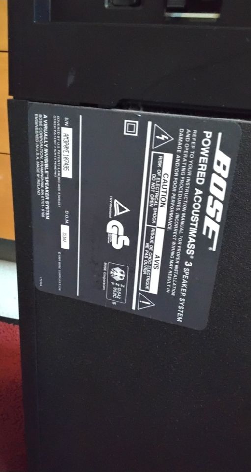 BOSE Powered Acoustimass 3 Subwoofer in Berlin