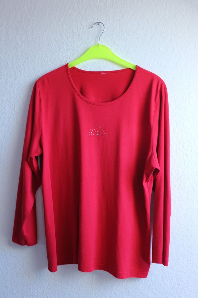 *Damen T-Shirt mit Langarm*Rotes Shirt*Gr. 50* in Oer-Erkenschwick