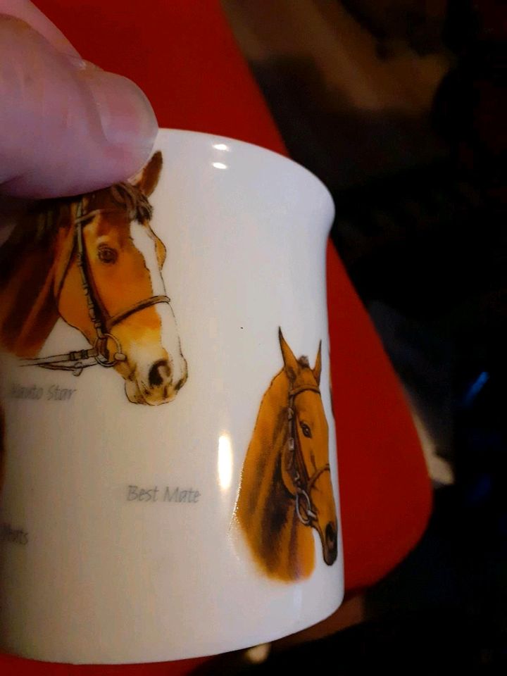 Tasse Race Horses,Lindt Hase und Weihnachtskarten von Lindt in Meschede