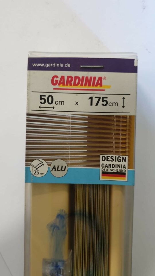 (RD) Aluminium Jalousie Gardinia Vanille / Weiß / Silber v Größen in Zeitz