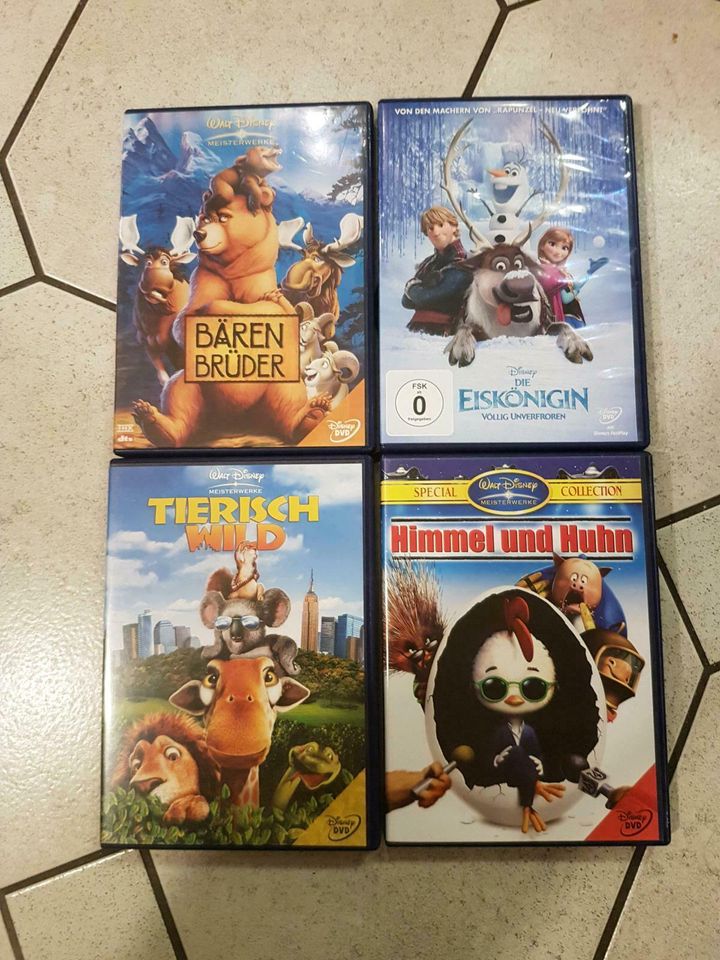 DISNEY DVDs• Eiskönigin•Bärenbrüder•Tierisch wild•Himmel und Huhn in Bad Bodenteich