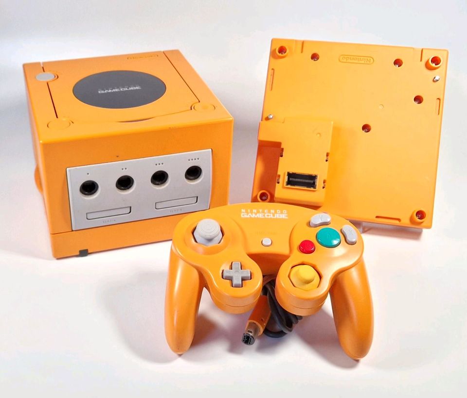 ✅Original Nintendo Gamecube Konsole Orange + Gameboy Player uvm in Frankfurt am Main