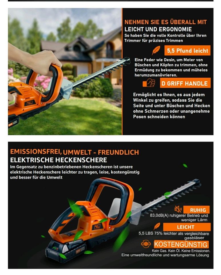 Heckenschere kabellos elektrisch Neu Unbenutzt in Siegen