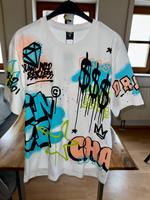 FSBN T-Shirt Shirt Oberteil Print Größe L Rundhals weiß bunt neu Bayern - Amberg Vorschau