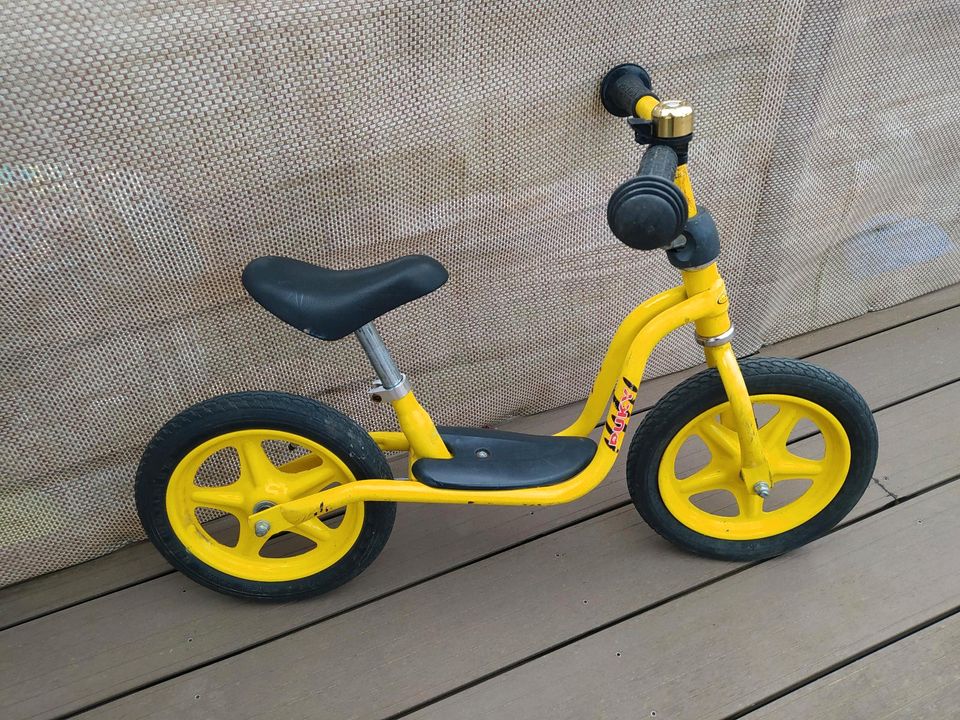 Puky Kinder Laufrad Fahrrad Gelb 12,5 Zoll in Hohenahr