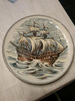 Wandteller rund Schiffmotiv Keramik vintage Ü- Keramik maritim Sachsen-Anhalt - Gardelegen   Vorschau