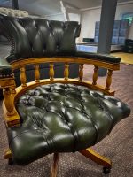 ‼️UVP 1499€‼️Seltener "Captain" Chesterfield Vollleder Sessel Drehstuhl  englischer Lederstuhl Anilin Leder Sessel Captain's Chair Brandenburg - Neustadt (Dosse) Vorschau