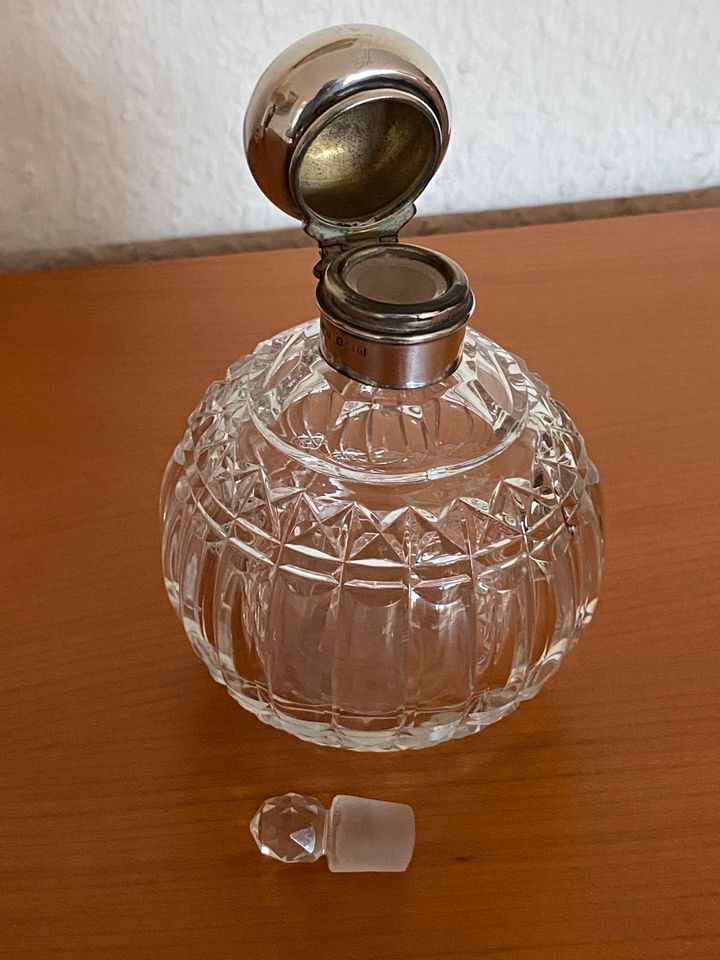 Silber 925 Sterling Parfümflasche Flacon mit Stöpsel 1912 in Beeskow