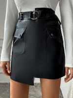SHEIN Asymmetrischer Saumrock aus PU Leder Medium NEU Berlin - Wilmersdorf Vorschau