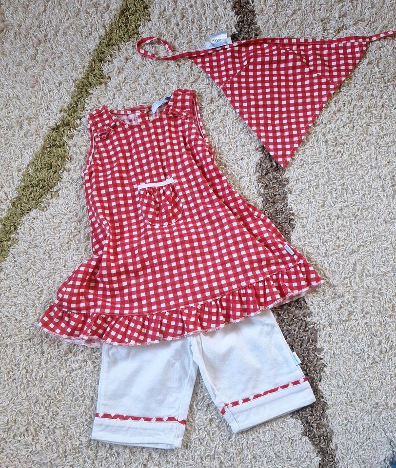 Sommeroutfit Kleid Hose Kopftuch Gr. 80 in Lichtenau