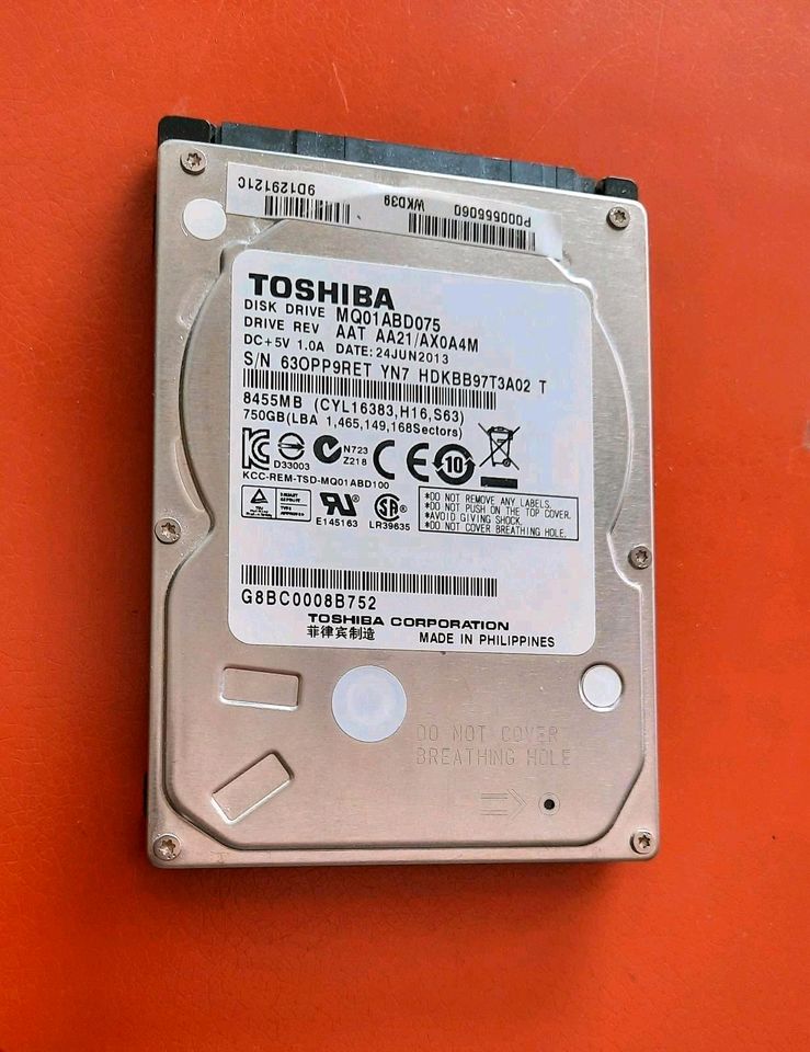 Festplatte v. Toshiba in Brunsbuettel