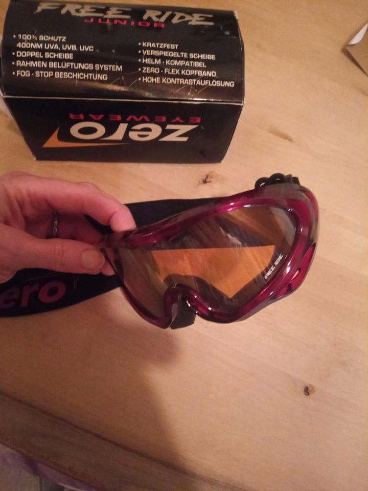 Zero free Ride Junior Ski Brille rot in Zolling