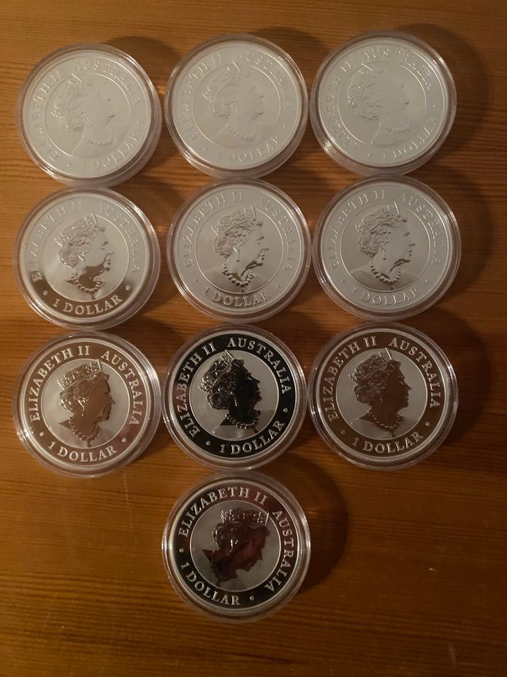 10 Silbermünzen Emu 1 Oz in Markt Indersdorf