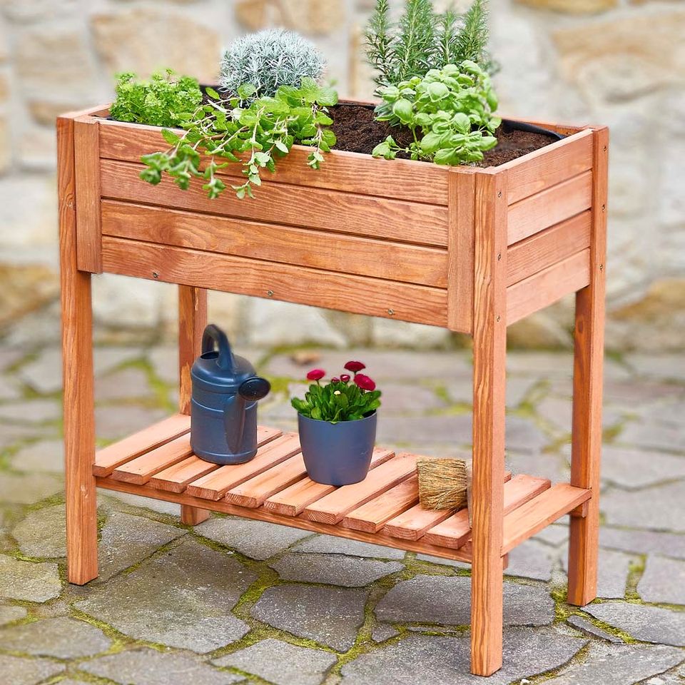 NEU Hochbeet Kräutertopf Blumenkasten Blumentopf aus Holz VB in Greven