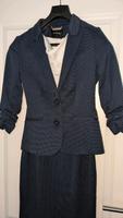 Orsay Kleid mit Blazer blau/weiß Größe 34 Niedersachsen - Zetel Vorschau