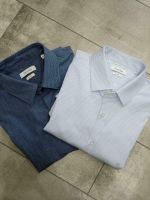 Calvin Klein NEU slim fit blau grau Muster kariert langarm Shirt Mecklenburg-Vorpommern - Torgelow Vorschau