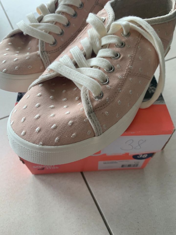 Roxy Schuhe Sneakers gr 38, Rosé mit Punkten neu m. Etikett in Lebach