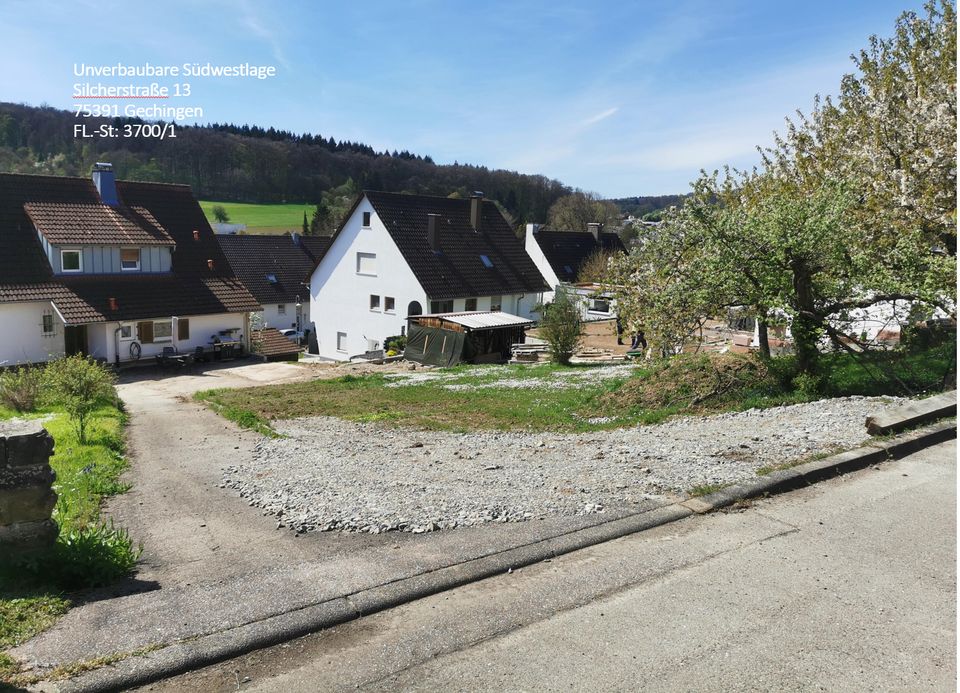 Schöner Bauplatz für Einfamilienhaus in Gechingen in Gechingen