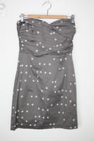 Nur 1€! - Kleid H&M 38 M grau gepunktet Bandeaukleid Mini Bayern - Reichertshofen Vorschau