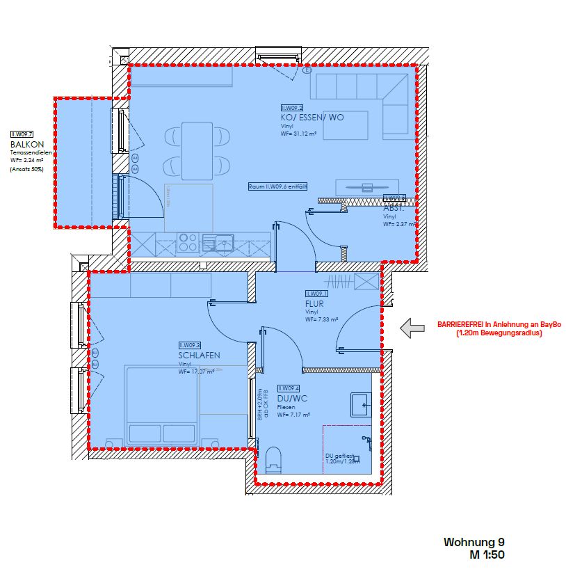 Barrierefreie 2-Zimmerwohnung zu vermieten in Stamsried