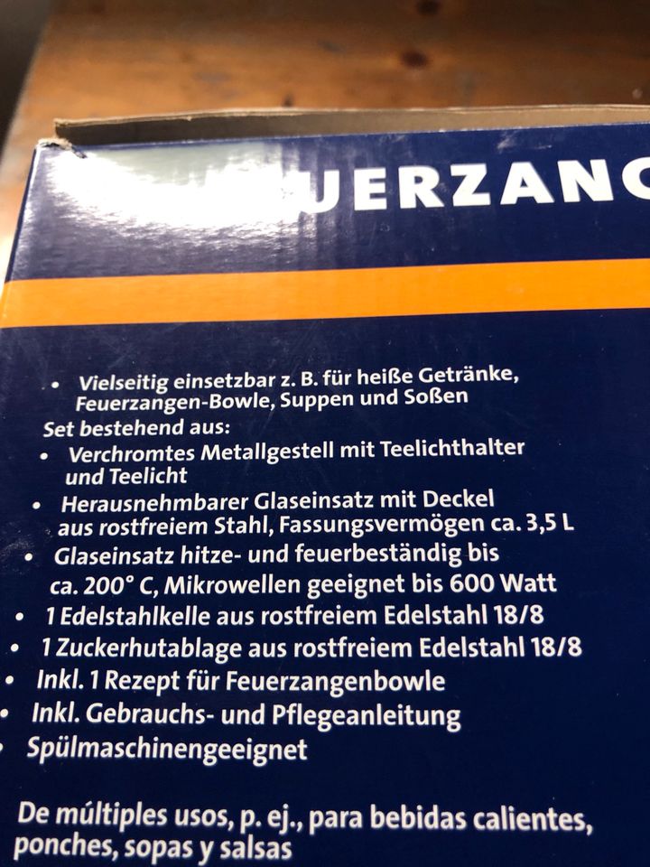 Feuerzangenbowle Topf mit Zubehör-neu in Emmerich am Rhein