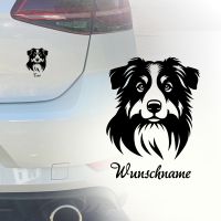 Auto Aufkleber | Australian Shepherd | Personalisiert | Sticker Köln - Köln Merheim Vorschau