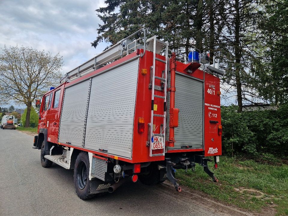 MAN 12.232 FA Feuerwehr LF 16/12 LKW Doka 4x4 Allrad F90 F2000 in Schneverdingen