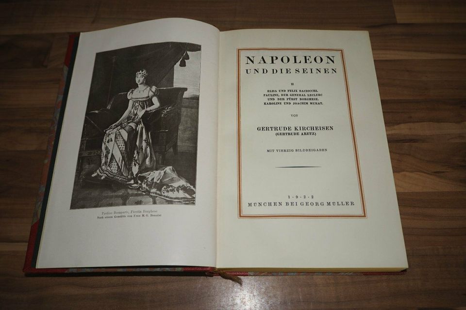 Napoleon und die Seinen, Gertrude Kircheisen, 1+2 Band 1914/1922 in Frankfurt am Main