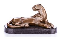 Bronze Skulptur schöner kubistischer Art Deco  Panther auf Marmor Brandenburg - Potsdam Vorschau