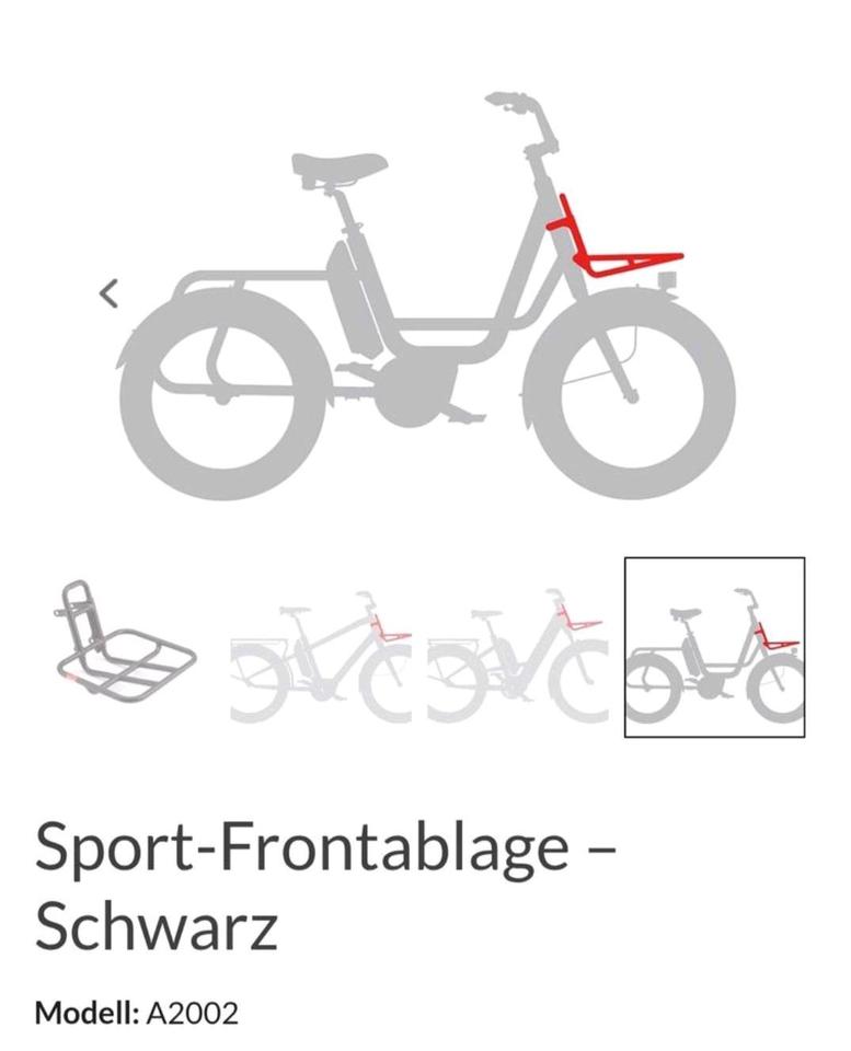 Benno Bikes Gepäckträger, Sport-Frontalablage, Bennobikes in Osnabrück