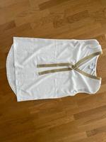 Heine Bluse weiß mit Goldband Kr. München - Haar Vorschau